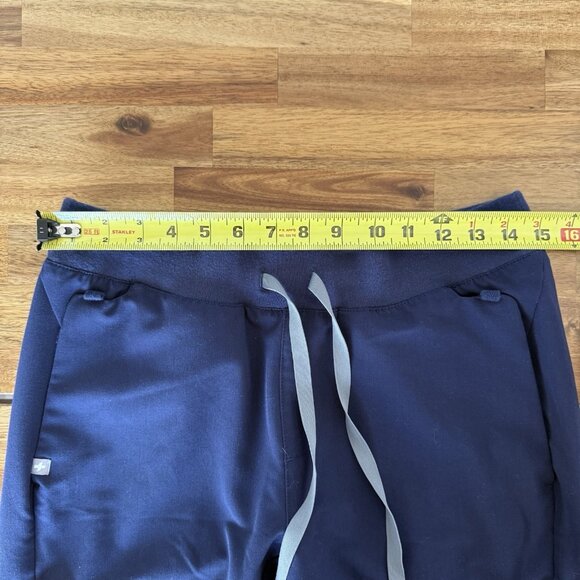 Womens FIGS Technical Collection Navy Blue Polyester Blend Scrub Pants Size S - Picture 2 of 16